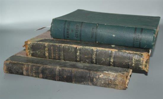 Cordiner (Rev J), A Description of Ceylon, 2 vols, 1807 & various books on Ceylon and India (faults)